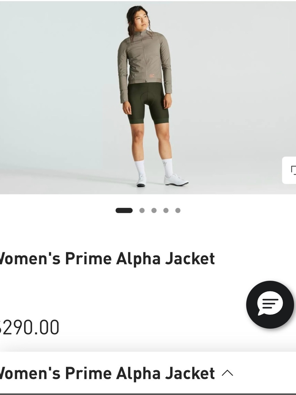 Specialized Women's Prime cycling Alpha Jacket - Taupe